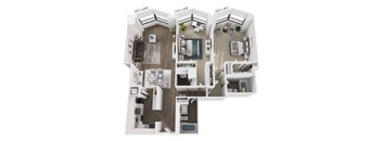 A series of images showing different layouts of a house with dimensions provided.