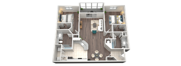 2 Bed 2 Bath Floor Plan | 1,116 Sq. Ft. at Verona at Boynton Beach in FL 33426