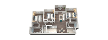 3 Bed 2 Bath Floor Plan | 1,387 Sq. Ft. at Verona at Boynton Beach in Boynton Beach, FL