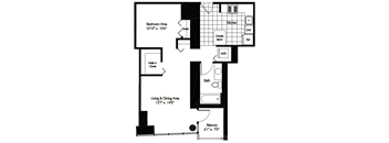 Tides | 0 Bed | 1 Bath | 14 Tides at Shoreham and Tides, Chicago, 60601