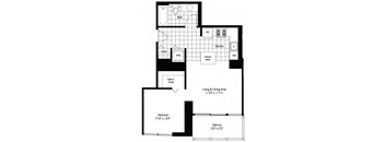 Tides | 0 Bed | 1 Bath | Convertible 600 SQ FT at Shoreham and Tides, Chicago Illinois