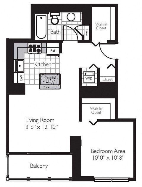 Shoreham | 0 Bed | 1 Bath | Convertible 04 at Shoreham and Tides, Chicago