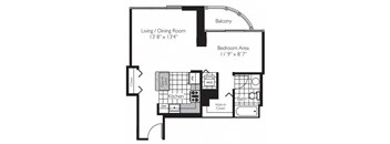 Shoreham | 0 Bed | 1 Bath | Convertible 09 at Shoreham and Tides, Illinois