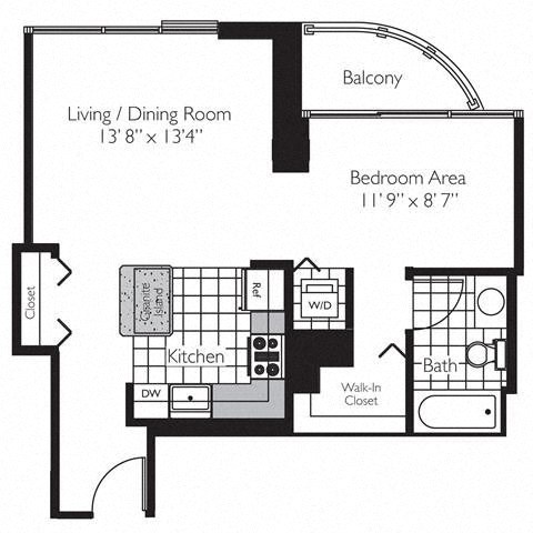 Shoreham | 0 Bed | 1 Bath | Convertible 09 at Shoreham and Tides, Illinois
