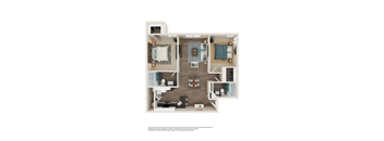 2 Bed 2 Bath Floor Plan | 903 Sq. Ft. at Element Deer Valley in Arizona 85027