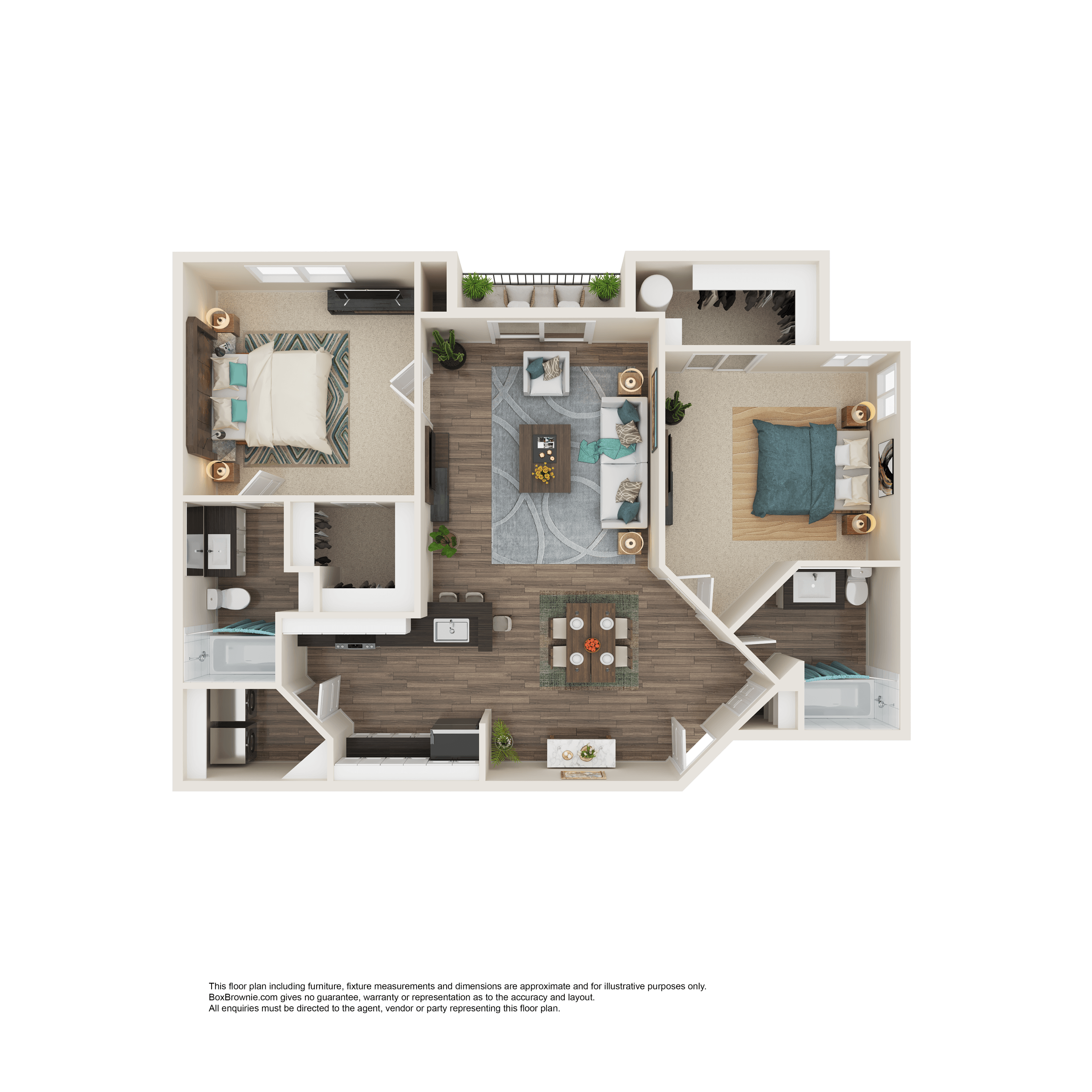 3 Bed 2 Bath Floor Plan | 984 Sq. Ft. at Element Deer Valley in AZ 85027