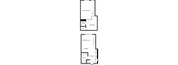 Studio 1 Bath Floor Plan | 738 Sq. Ft. at G12 Apartments, Los Angeles, 90015