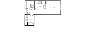 Grasshopper Floor Plan at Chase Knolls, Sherman Oaks, California