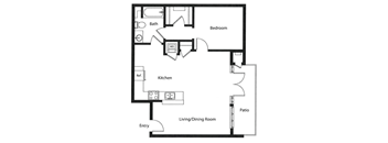 Jack Rose Floor Plan at Chase Knolls, Sherman Oaks, CA, 91423
