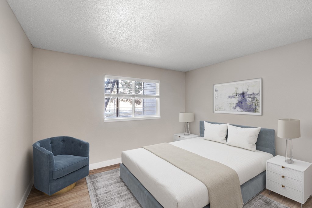 Plank-style flooring throughout at Verona Apartments in Littleton, CO