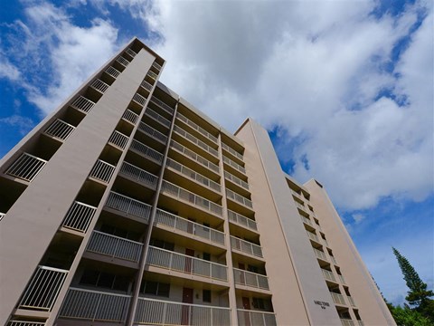 Close Up View of building at Waikele Towers, Hawaii, 96797
