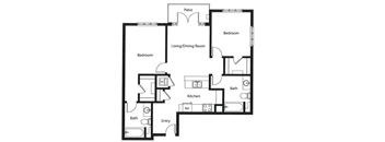 Manhattan Floor Plan at Chase Knolls, Sherman Oaks