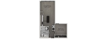 1 bed 1 bath | 609 Sq. Ft. at The Mason Apartments, Chicago, IL