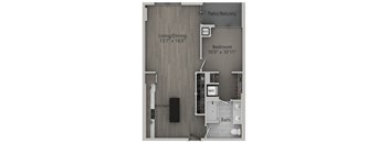 1 bed 1 bath I | 770 Sq. Ft. at The Mason Apartments, Chicago, Illinois