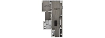 1 bed 1 bath L | 791 Sq. Ft. at The Mason Apartments, Illinois, 60607