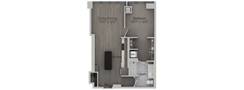 1 bed 1 bath A | 691 Sq. Ft. at The Mason Apartments, Chicago, IL