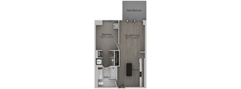 1 bed 1 bath C | 739 Sq. Ft. at The Mason Apartments, Chicago