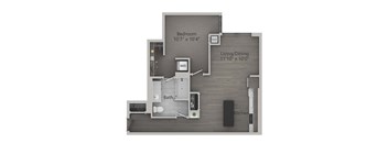 1 bed 1 bath E | 743 Sq. Ft. at The Mason Apartments, Illinois, 60607