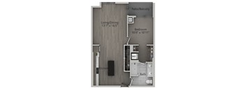 1 bed 1 bath H | 768 Sq. Ft. at The Mason Apartments, Chicago, IL