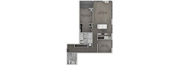 2 bed 2 bath A | 1,128 Sq. Ft. at The Mason Apartments, Chicago, IL