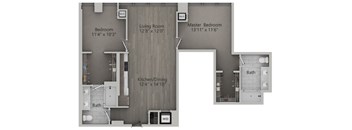 2 bed 2 bath B | 1,133 Sq. Ft. at The Mason Apartments, Chicago, Illinois