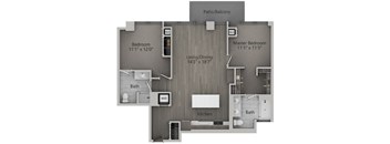 2 bed 2 bath C | 1,136 Sq. Ft. at The Mason Apartments, Chicago