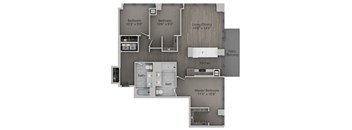 3 bed 2 bath | 1,300 Sq. Ft. at The Mason Apartments, Chicago, IL