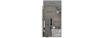 Studio 1 bath F | 653 Sq. Ft. at The Mason Apartments, Chicago, IL