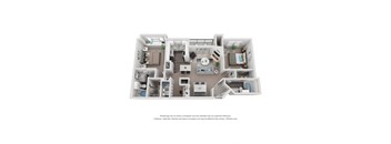 2 Bed 2 Bath Floor Plan | 1,045 Sq. Ft. at Mission Gate in TX 75024
