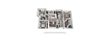 2 Bed 2 Bath Floor Plan | 1,315 Sq. Ft. at Mission Gate in Plano, TX 75024