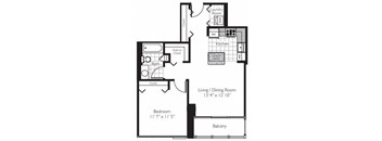 Shoreham | 1 Bed | 1 Bath | One Bedroom 06 at Shoreham and Tides, Chicago Illinois