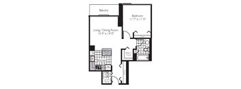 Shoreham | 1 Bed | 1 Bath | One Bedroom 07 at Shoreham and Tides, Chicago