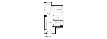 S2 floor plan | 598 Sq. Ft. at 365 Nicollet, Minneapolis, MN, 55401
