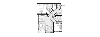 2 Bed 2 Bath Floor Plan | 1,411 Sq. Ft. at 128 on State, Kirkland