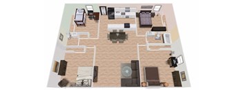 Pupukea Floor Plan | 1,025 Sq. Ft. at Palms of Kilani, Hawaii, 96786