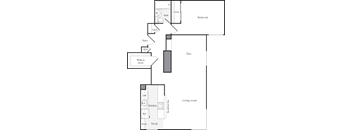 1 Bed 1 Bath FloorPlan | 851 Sq. Ft. at Skye Apartments, Washington