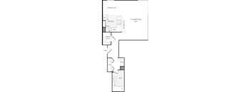 Studio with 1 Bath FloorPlan | 504 Sq. Ft. at Skye Apartments, Seattle, WA 98121