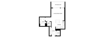 Shoreham | 0 Bed | 1 Bath | Studio 06 at Shoreham and Tides, Illinois, 60601