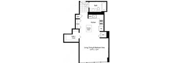 Tides | 0 Bed | 1 Bath | 565 SQ FT at Shoreham and Tides, Chicago, 60601