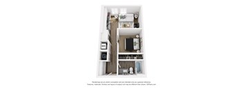 Studio 1 Bath | 527 Sq. Ft. at The Merchant Apartments, Charleston