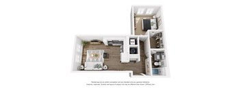 1 bed 1 bath M | 775 Sq. Ft. at The Merchant Apartments, South Carolina 29403