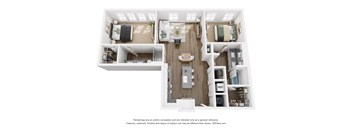2 bed 2 bath H | 1,104 Sq. Ft. at The Merchant Apartments, Charleston, SC