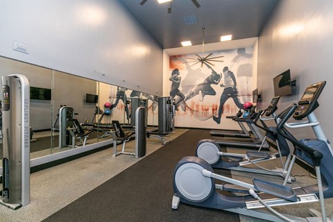 the gym at briarcliff apartments at Briarcliff Apartments, Georgia