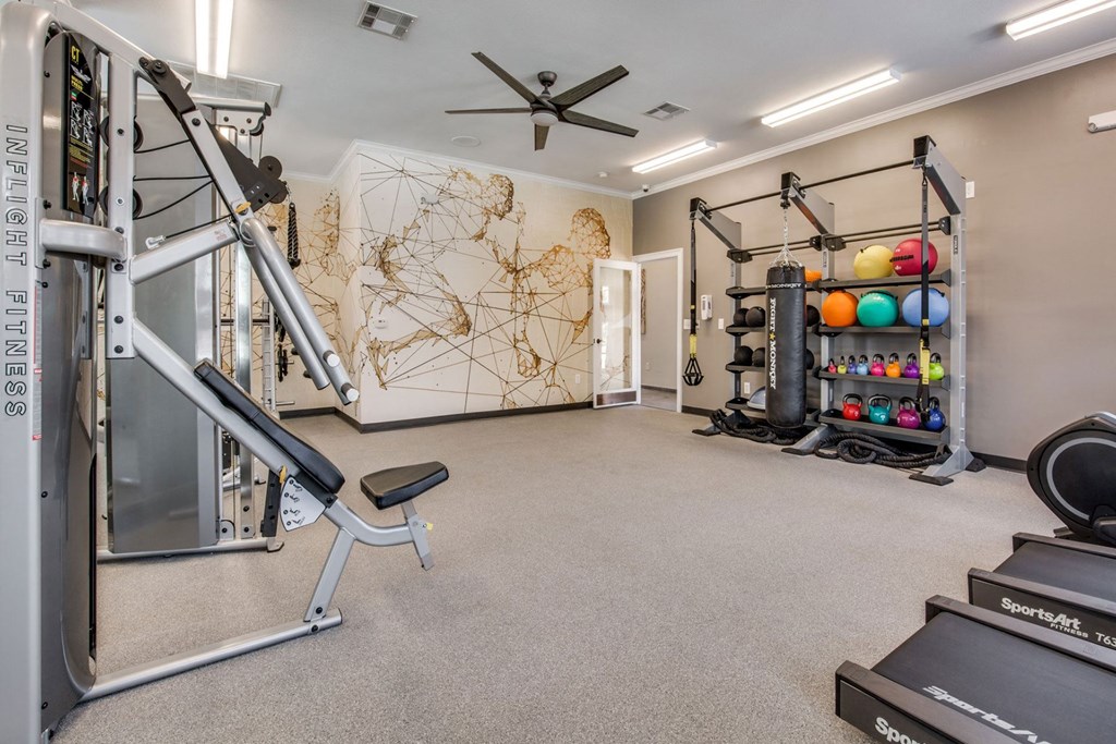 the gym a at Carrington at Barker Cypress, Texas, 77433