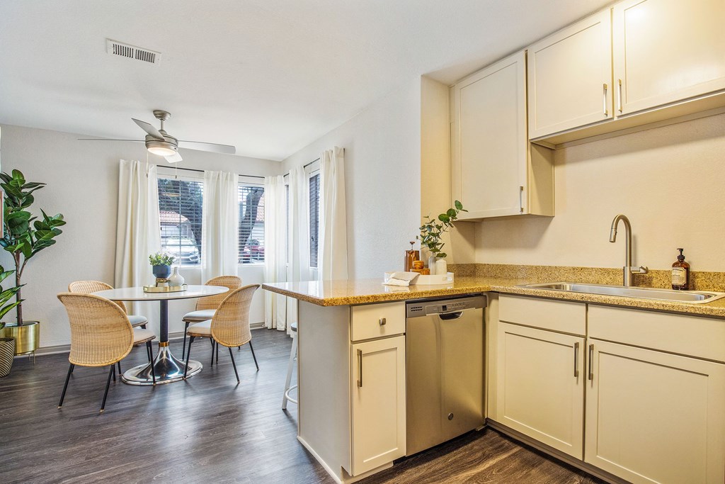 Updated Unit Kitchen and Dining Space