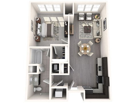 Begonia Floor Plan | 775 Sq. Ft. at Heights at Glen Mills, PA