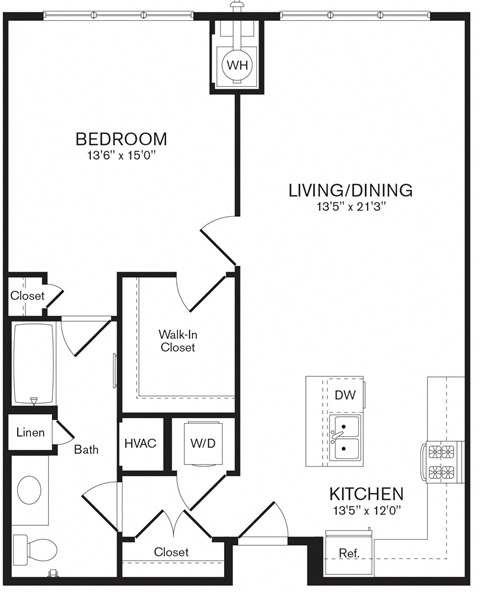 Iris Floor Plan | 948 Sq. Ft. at Heights at Glen Mills, Glen Mills, Pennsylvania