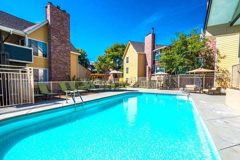 the swimming pool at our apartment at Skyview Apartments, Westminster, CO 80234