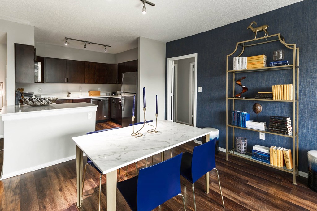 Impressive Dining Area at 15 Bank Apartments, White Plains, New York