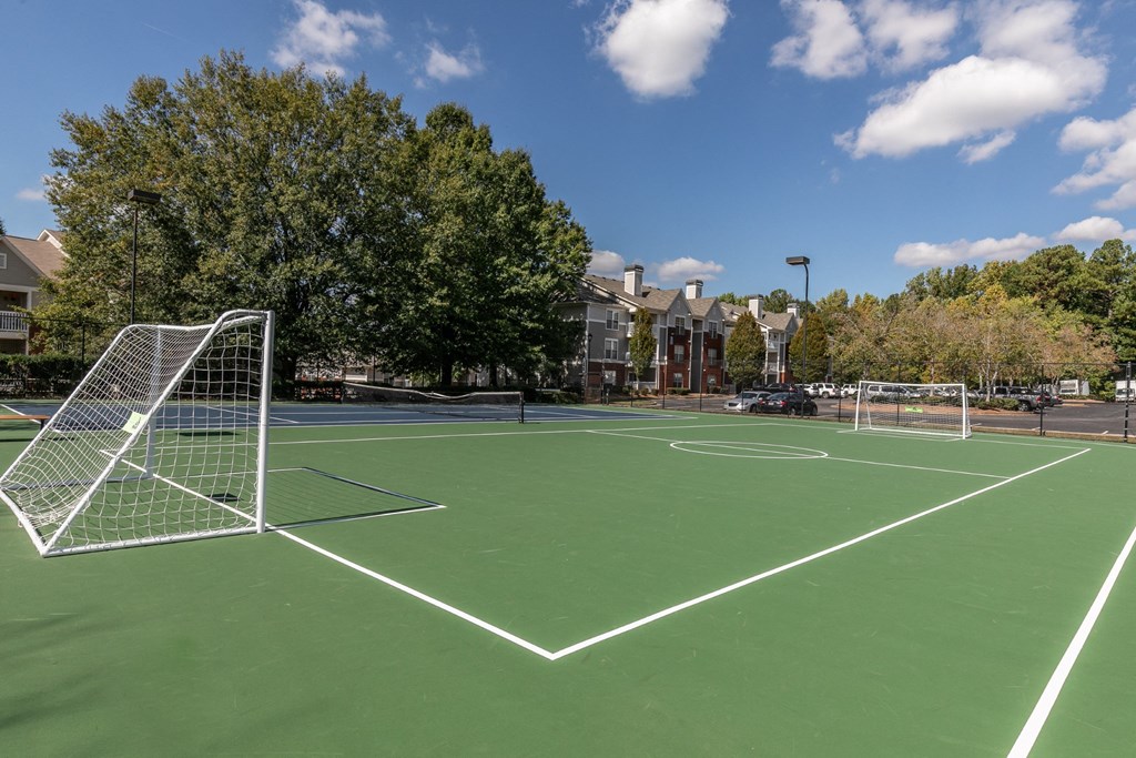 the tennis courts at Roswell Village, Roswell, Georgia